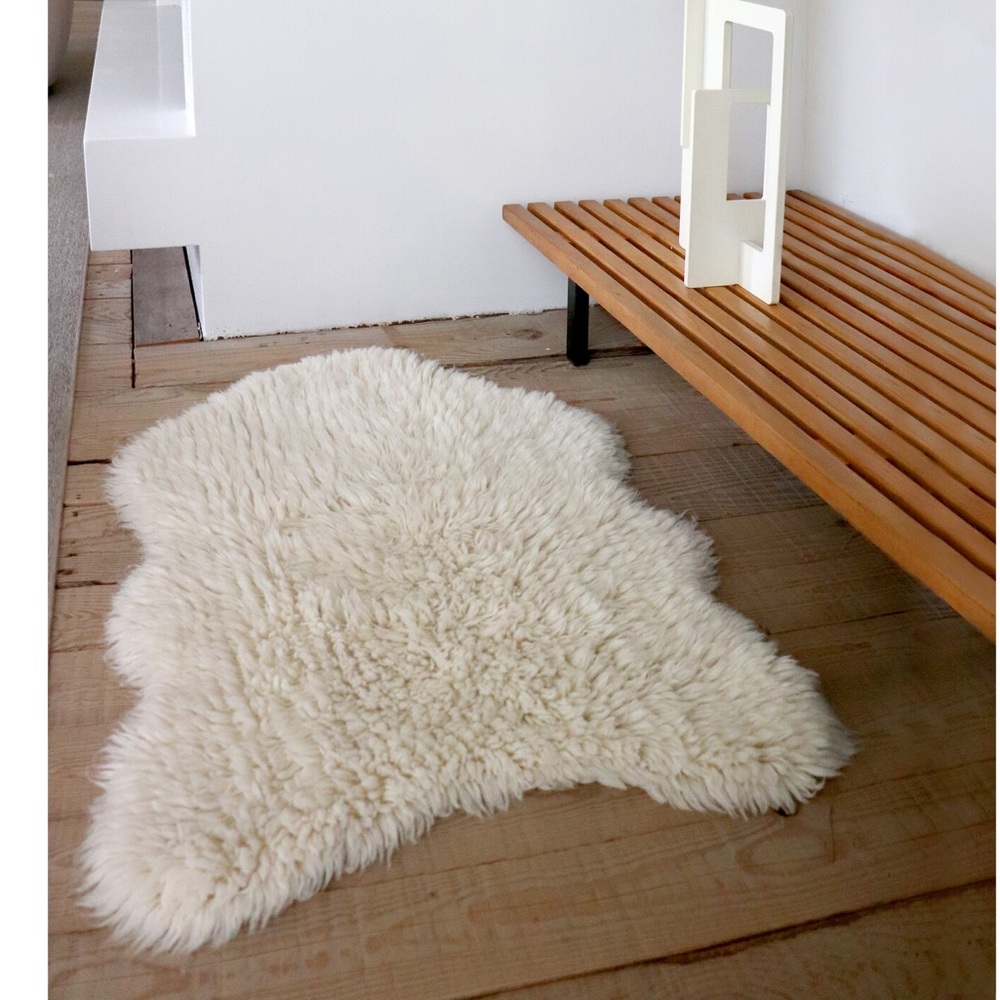 NWT LORENA CANALS Woolly Rug, Sheep White